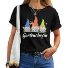 Women's Garden Chef Garden Gnome Gardening For Gardener T-shirt Frauen