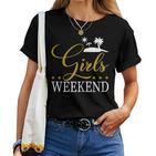 Women's Girls' Weekend Present Women's Weekend Girls' Strip T-shirt Frauen