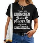 Women's Motorcycle Helmetergiss Das Krönchen Ergiss Das Krönchen T-shirt Frauen