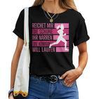 Women's Running Jogging Running Sport Slogan T-shirt Frauen