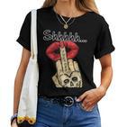 Women'sintage Retro Girl Power Tattoo Rocker Feminist T-shirt Frauen