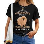 Zwergspitz Glitter Pomeranian Dog Woman T-shirt Frauen