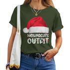 Christmas Outfit Christmas Hat Christmas Women T-shirt Frauen