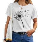 Dandelion Saxophone For Saxophonist Saxophone T-shirt Frauen