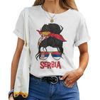 Serbia For Girls Serbia Flag For Serbia S T-shirt Frauen