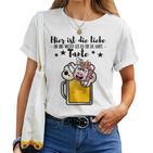 Women's Ich Geb Mir Die Kante Tante Saufen T-shirt Frauen