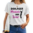 Women's Schlager Girls On Party Tour T-shirt Frauen