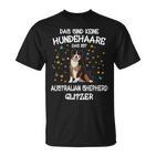 Australian Shepherd Glitter Dog Holder Aussie Dog T-Shirt