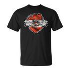 Austria Flag Superhero Austria T-Shirt