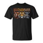 Bärtigermann Bear Tiger Man Beardiking Bearded Man T-Shirt