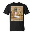 Bastet Egyptian Cat Goddess Antique Egyptian Graphic T-Shirt