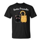 Best Friend Bff Cats Partner Look Girls Nager T-Shirt