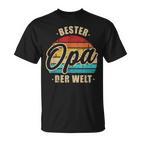 Bester Opa Der Weltintage Retro T-Shirt