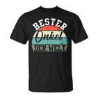 Bester Uncleater Der Weltintage Retro Father's Day T-Shirt