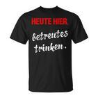 Betreutes Trinken Beer Saufen Outfit Partner Look T-Shirt