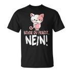 Bevor Du Fragst Nein Cat  T-Shirt