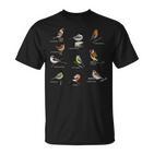 Bird Motif Garden Birds Songbirds Birds Tits Bunnels Sparrow T-Shirt