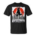 Catzilla Kitten And Cat T-Shirt