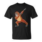 Dabbing Orang Utan Für Affenliebhaber T-Shirt