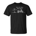 Der Mit Dem Bike Fährt T-Shirt