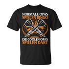 With Die Coolen Grandpas Spielen Dart Grandpa Dart Player T-Shirt