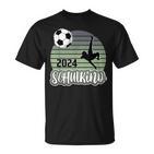 Einschulung Schulkind 2024 School Cone Boy Football  T-Shirt