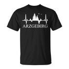 Erzgebirge Heartbeat Forest Motif Arzgebirg Für Erzgebirger T-Shirt