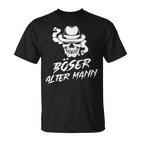 Evil Old Man Skull Grandpa Skull Grandad S T-Shirt