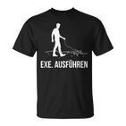 Exe Run Programmer Programming Computer Nerd T-Shirt