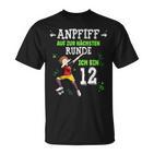 Football Dabbing Boy 12Th Birthday Ich Bin 12 Jahre T-Shirt