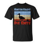 Football Slogan Hinten Kackt Die Duck T-Shirt