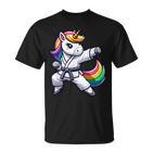 Karate Unicorn Athlete Belt Boys Girls T-Shirt