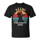 Girls Bääm Big Sister 2025 Dab Pregnancy T-Shirt