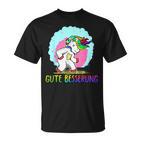 Gute Besserung Unicorn Unicorn Belly Pain Sick Flu T-Shirt