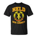 Held Der Arbeithammer & Compass Ddr Symbol  T-Shirt