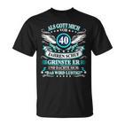 Herren Als Gott Michor 40 Jahen Krinste Er 40Th Birthday T-Shirt