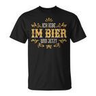 Ich Lebe Im Bier Und Jetzt Ich Lebe Im T-Shirt