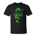 Imagine Fantasy Dragon Tattoo Style T-Shirt