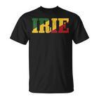 Irie Reggae Music Jamaica Retrointage Rasta Rastafari T-Shirt