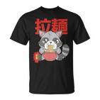 Kawaii Ramen Racoon Otaku Anime Manga T-Shirt