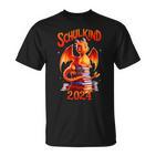 Kinder Schulkind 2024 Drache Bücher Jungen First Day At School T-Shirt