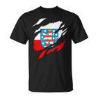 Land Thueringen German Flag And Coat Of Arms T-Shirt