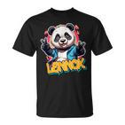 Lennox Beautiful Boys' Name With Cute Panda T-Shirt