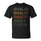 Love Heart Merlin GrungeVintage Style Merlin T-Shirt