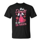 Mei Dirndl Is In Da Wäsch Edelweiss Tracht Women's S T-Shirt