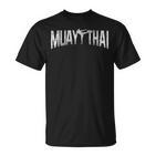 Muay Thaiintage Retro Fighter Fighter Lettering T-Shirt