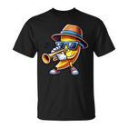 Musizierende Banana Mit Trumpet T-Shirt