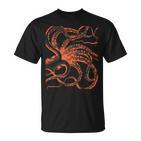 Octopus Tentacle Kraken Cthulhu Steampunk Ocean Sea Legend T-Shirt