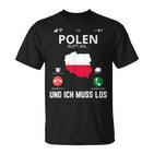 Polen Calls And I Must Go Poland Flag T-Shirt