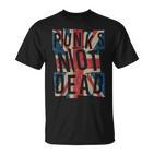 Punk Not Deadintage Uk London Flag Punk Is Not Dead T-Shirt